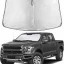 EcoNour Windshield Sunshade Compatible for Ford F150 2015-2018 2019 2020, Sun Visor for Front Windshield & Window Sun Shade Cover, UV Heat Blocker & Protector, Car Accessories