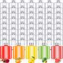 Norme 30 Pcs Plastic Bottles Bulk with Caps 8.5 oz Small Reusable Disposable Juice Bottles Empty Clear Beverages Drink Containers Water Flask Mini Fridge Containers for Juicing Smoothies Milk