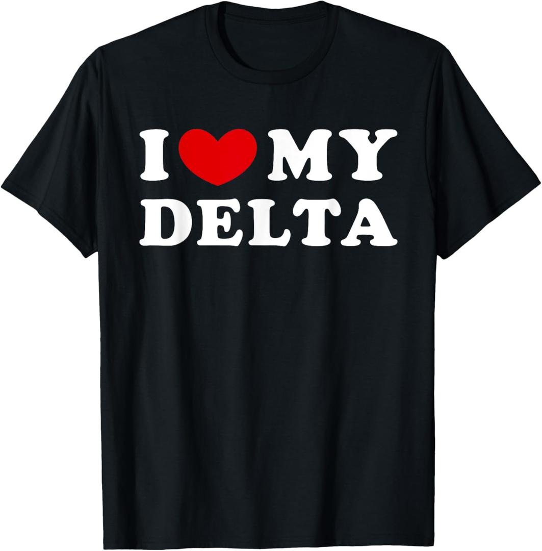 I Love My Delta, I Heart My Delta T-Shirt (medium)