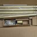 TWOPAGES Adjustable Curtain Rod, Heavy Duty Curtain Rod Set with Brackets and Rings, 1 Inch Diameter Wall Mounted Drapery Rod 28 to 76 Inch Length, Gold