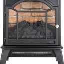 Freestanding Electric Fireplace Heater,Portable Infrared Fireplace Stove with 4 Types of 3D Realistic Flame Effects,Adjustable Temperature Compact Indoor Space Heater,Timer&Remote,22"-1500W, Medium-P