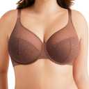 Minimizer Bras for Women Full Coverage Plus Size Bras with Underwire Support for Large Breasts (40C, Coffee Brown)