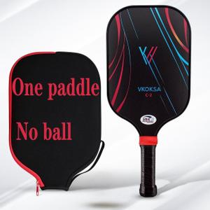 Vkoksa Pickleball Paddles Set for Intermediate, USAPA Approved 7.6oz Lightweight Carbon Fiber Pickleball Equipment, 5.5IN Handle&16mm Durable Honeycomb Core