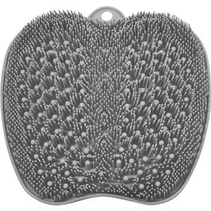 BESKAR XL Large Foot Scrubber Mat for Use in Shower - Shower Foot Cleaner to Eliminate Calluses Dead Skin, Foot Massager Mat for Men & Women to Soothe Achy Feet, Non Slip Suction Cups (Gray)