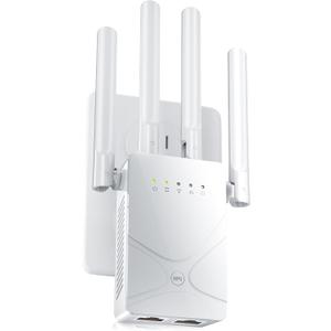 2026 WiFi Extender Signal Booster for Home, 15555 Sq.ft Long Range Internet Repeater-95% Faster,Strongest Wireless Router Amplifier w/Ethernet Port,Mesh Wi-Fi Repeater Support 99% Devices,1-Tap Setup