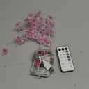 echosari Cherry Blossom Flower String Lights, 33ft 16 Million Color Chaning Fairy Lights Plug in APP & Remote Control DIY Music Sync Flower Light for Bedroom Dorm, Wedding Decor (Flower-RGB-Built in Chip)