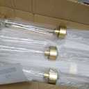 5 Arm Candelabra with Acrylic Lampshade Set of 4 Gold Candelabra for Wedding Table Birthday Party Home Decoration 39.4'' Candle Holder Fit LED Taper Candles