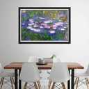 LXTONG Monet Water Lilies Diamond Painting Kit 5D Full Round Diamond Painting by Numbers Monet Famous Painting Diamond Dots Arts for Adult Beginner Home Wall Decor (50 X 40 CM)