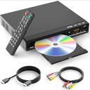 DVD Players for TV with HDMI,Plays All Regions and Formats,CD Player for Home,Support 1080P Video/CD/DVD/VCD/JPEG/USB, Remote, HDMI and RCA Cables Included