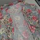 Women's Floral Kimono Cardigan Lightweight Beach Cover Up for Summer Loose Fit Casual Top, 3XL