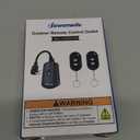 DEWENWILS Remote Control Outlet with 2 Wireless Remotes, Weatherproof Remote Control Light Switch, 15 amp Heavy Duty Remote Controlled Light Switch, 100 FT, No Interference, UL Listed