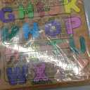 Alphabet Wooden Puzzles for Toddlers 3-5, Pack of 3 ABC, Number and Shape Puzzle, Preschool Educational Learning Toys with Puzzle Board & Letter Blocks for Girls Boys Ages 3 4 5 Years Old, Small