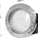 HQUA PN01DC LED Inground Pool Lighting System RGBW Color Change 10 Inch 50W, Remote/App Control, 120V AC, 100 Feet Cord