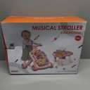 QDRAGON 3 in 1 Baby Walker and Activity Center for Girl, Learning to Walk, Sit to Stand, Early Educational Push Toys with Music Panel for Infant Toddler 12+ Months Pink