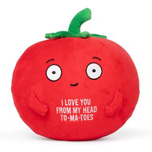 2 x Big Tender Tomato Plushie - Super Soft Stuffed Animal | Adorable Love Gift for Boyfriend, Girlfriend, Husband, Wife, Mom, Dad, Kids, or Best Friend | Valentines Day Gifts for Her or Him