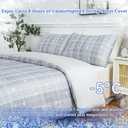 Cooling Duvet Cover for Hot Sleepers, Double Side Arc-Chill Q-Max >0.5 Comforter Cover, Ultra Soft, Thin, and Breathable, Zipper Closure, 3PC, Queen Size