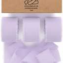Vitalizart Lavender Purple Chiffon Silk Ribbon 1" x 21 Yd Fringe Fabric Package (3 Rolls * 7 Yd) for Wedding Invitations Bridal Bouquets Decorations Gifts Wrapping & Bow Making Lilac