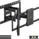 USX MOUNT Full Motion TV Wall Mount for Most 50-90 inch TVs up to 150 lbs, Wall Mount TV Bracket with Dual Articulating Arms, Tilt, Max VESA 800x400mm, Fits 16-24 inch Wood Stud Spacing