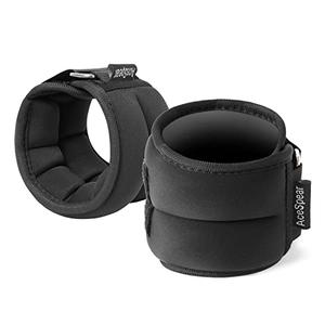 AceSpear Ankle Weights Sets for Men Women Kids 1lb 2lb 3lb 4lb 5lb Leg Weights Arm Wrist Weights Gym for Foot Exercise Training Workout Walking Jogging Yoga (Black, 5 lbs x 2)