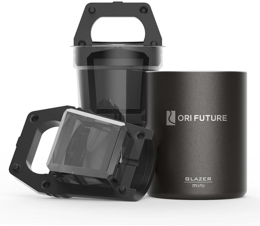 GLAZER mini, Clear Ice Cube Mold, Ice Cube Maker for Whiskey