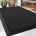 DEXI Front Door Mat Outside Entrance, 24x36 Welcome Entryway Doormat Mud Dirt Trapper, Heavy Duty Non Slip Entry Mats for Patio Garage Porch Home, Dark Grey
