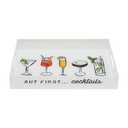 Mud Pie Acrylic Bar Tray, 9 1/2" x 14", Clear