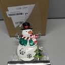 Snowman Christmas Stocking Holders for Mantle -Metal Stocking Hanger for Fireplace Christmas Stocking Hangers for Mantel Stocking Hooks for Fireplace Mantel Clips for Christmas Decor (White Snowman)