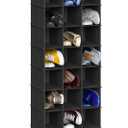 Simple Houseware 24 Section Shelves Hanging Shoes Organizer Holder for Closet, Black