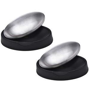 DOMG 2 Pack Stainless Steel Soap Bar Magic Soap Odor Remover, Eliminating Smells like Onion Fish Garlic