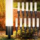 Ellasay Low Voltage Landscape Lights: 12-Pack 6W 3000K Led Waterproof IP65 for Outdoor Garden Pathway/Walkway/Driveway - 12-24V Wired Easy to Install (Warm)