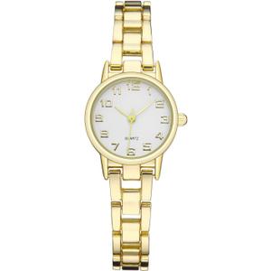TWOPTION Womens Waterproof Wrist Watch,Women's Small Thin Analog Bracelet Quartz Watch Dainty Christmas Gifts (Gold-15#)