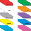 IMAGAME Magnetic Dry Erase Magnets Labels 3x1 inches, Reusable Name Tags, Organizing Schedules in Office/Classroom. Work on Fridge/White Board (Multicolor 60Pcs)