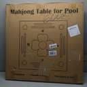Floating Mahjong Table for Pool, Double-Sided Waterproof Game Tray with Cup Holders, EVA Floating Game Table for Pool, Pool Mahjong Table Floating for Mahjong, Poker, Cards, Dominoes & Scrabble