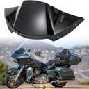 Vivid Black Fairing Air Duct, Air Duct Baffle and Actuator Assembly Kit Compatible with Harley Davidson Road Glide 2015-2023