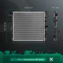 SCITOO Engine Coolant Radiator Replacement for 2007 2008 2009 2010 2011 for Jeep Wrangler 3.8L 2957 Plastic Radiator 2018 for Jeep for Wrangler JK 3.6L