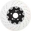 Brembo 09.9764.23 Floating two piece UV Coated vented drilled + Slotted Front Brake Rotor MERCEDES-BENZ OE# A2194210212