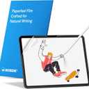 MOBDIK 2 Pack Paperfeel Screen Protector Compatible with iPad Pro 11 M5 2025 / M4 2024 New Version Crafted for Natural Writing, Less Reflection, Nib Friendly, with Easy Installation Kit