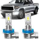 Fit for Toyota Tundra 2014-2021 Fog Light Bulbs or DRL, 6000K Cool White 700% Brightness, Real 1:1 Size Plug and Play, Pack of 2
