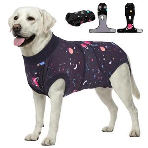 PetWarm Dog Neuter Recovery Suit Male, Onesie for Dogs, Bodysuit for Sensitive Skin Areas, Professional Pet Recovery Shirt Dog Abdominal Affected Areas Bandages, Duck Pattern, Green, 2XL