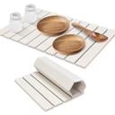 Large Stone Dish Drying Mat for Kitchen Counter, 24"(L)×16"(W) Fast Dry Super Absorbent Collapsible Dish Drying Mats, EcoFriendly Diatomaceous Earth Mats for Dishes Bottles Cups,Match Any Countertop