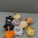 Libima 9 Pcs Mini Stuffed Animals Keychains 3.15 Inch Small Plush Ornaments Bulk Cute Plush Toys for Baby Shower Birthday Party Decors Gift Bags Fillers Easter Basket Stuffers(Cat)
