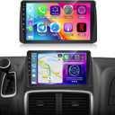 Car Radio for Dodge Grand Caravan 2008-2020 Chrysler Town&Country 2011-2016, 9 inch Android Touchscreen Stereo with Carplay/Android Auto, GPS, WiFi, Bluetooth, SWC, FM/RDS, 2G+64G