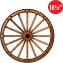 Beistle Wagon Wheel Cutouts, 4-Pack Rustic Western Party Decorations, Large Cowboy Ranch Theme Props for Barnyard Events Saloon Backdrops and Pioneer Celebrations, 18.5”