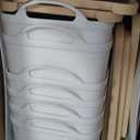 ANMINY 12PCS Plastic Storage Bins Containers with Lids, Large White Storage Organization Bins Boxes, Lidded Plastic Storage Baskets for Closet Shelves Drawers Desktop Home Office (2 Extra Large 4 Large 2 Medium 4 Small)