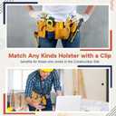 Zonon Tape Measure Holder for Belt Drill Holder for Tool Belt Tape Measuring Belts Clip Low Profile Fits up to 2.12" Tools Belts, Drills Holster Quick Response Drill Clip for Tool Bags Pockets