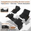 TripleAliners Fit for Toyota 2025 2026 4Runner Accessories Floor Mats All Weather Liners Custom Fit TPE Heavy-Duty 1st&2nd Row Waterproof Anti-Slip Floor Liners (Only for 5 Seats) Not for Hybrid Model