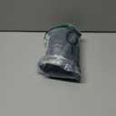 Satin V Neck Puffy Sleeves Silk Midi Dresses Empire Waist Elegant Tie Back Formal Cocktail Dress for Women Wedding Guest, S