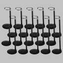 UCanaan 20 pcs Doll Stand - Action Figure Stands with Expandable Waist Wire for 8"-14" Dolls Doll Stands for 8 to 12inch Dolls Suitable for 1/6 Dolls AccessoriesAction Figure Stand (Black, 20)