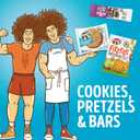 Lenny & Larry's FITZELS Protein Pretzels (Cinnamon Buns) 8 Individual Bags 3 oz Each  High Protein Snacks with 20g of Plant Based Protein  Healthy Vegan Pretzels  Delicious Salty Taste (EXP 06/17/26)