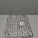 Starstar Sinks Protector Matte Black 304 Stainless Steel Kitchen Sink Bottom Grid, Rack (15.5 Length x 10.25 Width)